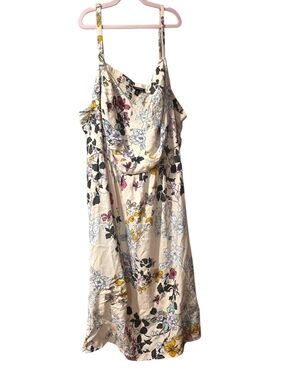 Torrid Size 5 Cream Floral Print Adjustable Straps Dress